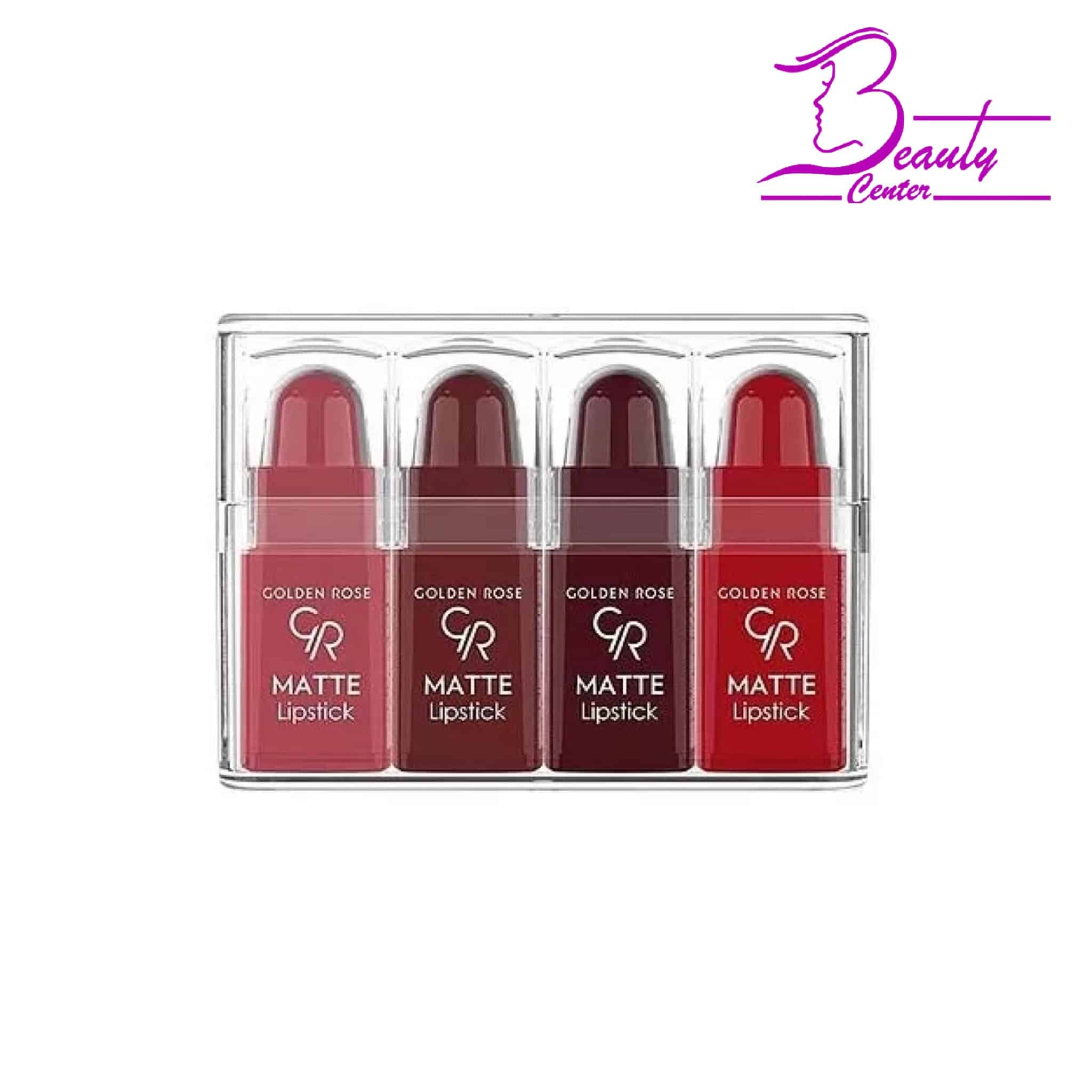 پک 4 عددی رژ لب مینی گلدن رز MIX2 پک 4 عددی رژ لب مینی گلدن رز MIX2