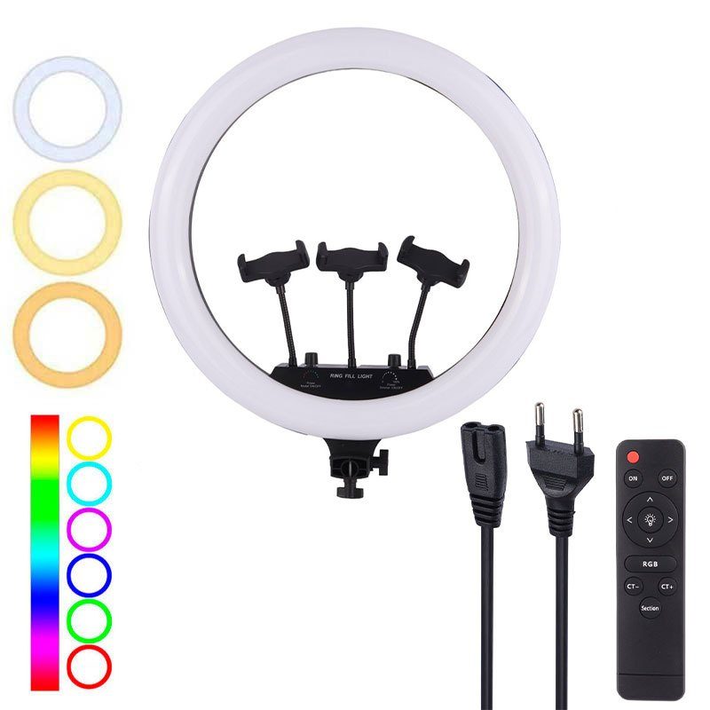 1724068867_ubt5ye7al رینگ لایت 18 اینچ RGB LED MJ18