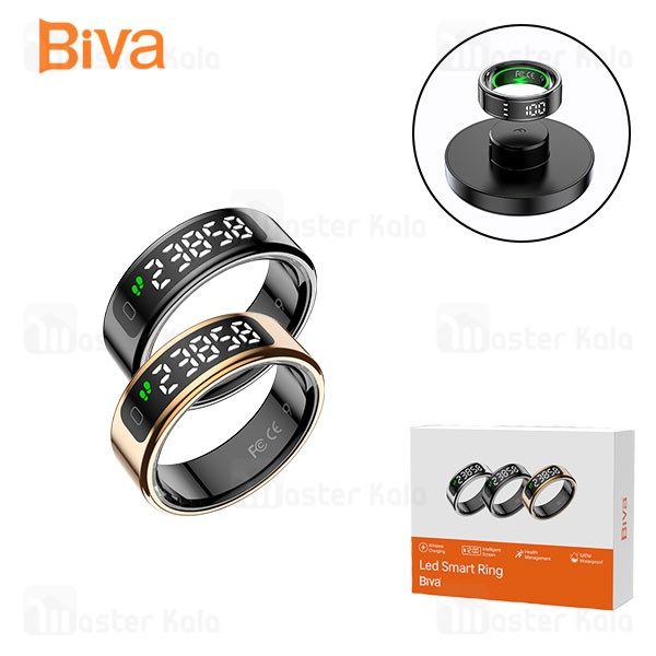 حلقه هوشمند بیوا Biva Ring-02 LED Smart Ring دارای صفحه نمایش حلقه هوشمند بیوا Biva Ring-02 LED Smart Ring دارای صفحه نمایش