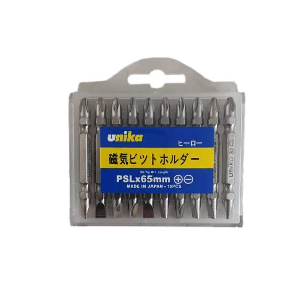 بسته 10 عددی سری پیچ گوشتی دوسو چهارسو ژاپنی 65 میلیمتر